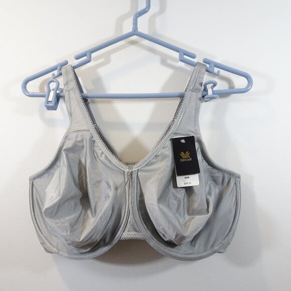 WACOAL 855192 BASIC BEAUTY UW Spacer T-shirt Bra 42G NEW $58 Gray Silver - Picture 1 of 5